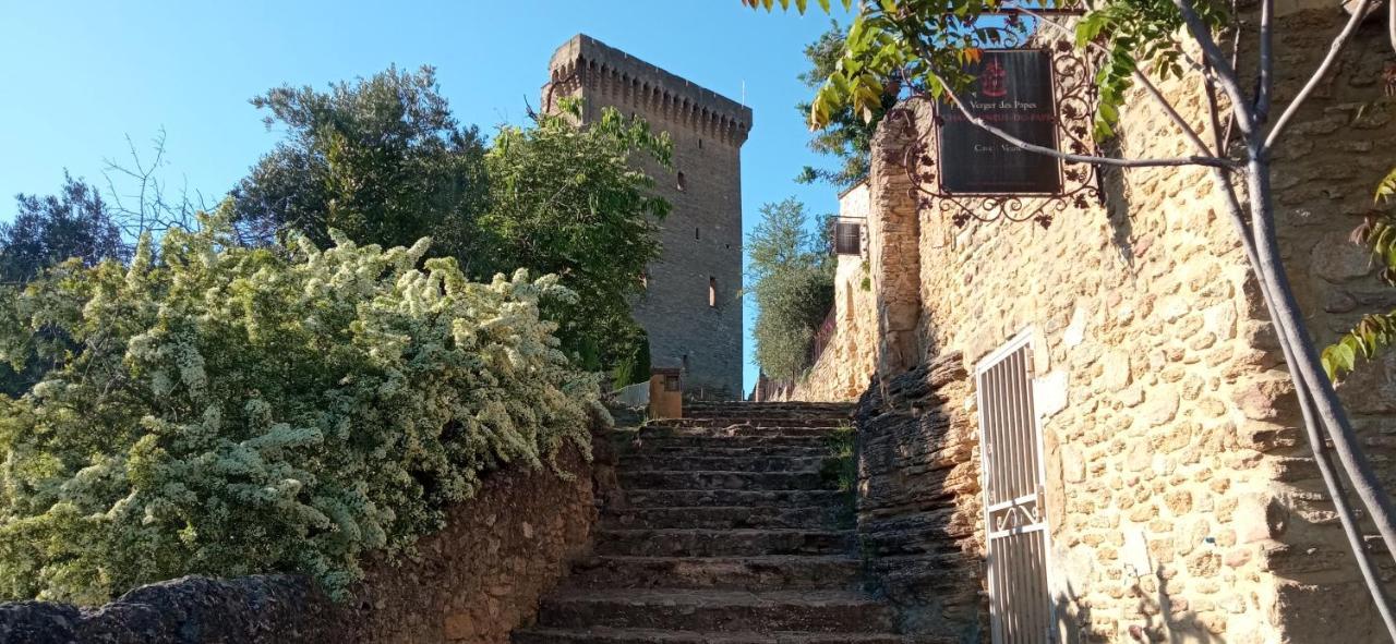 Les Volets Rouges - Glace Du Pape Châteauneuf-du-Pape Exteriör bild
